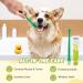 Nobleza Dog Toothbrush and Enzymatic Toothpaste Kit with Finger Toothbrushes - Promote Pet Oral Hygiene and Fresh Breath - Green - Buy Online on GoSupps.com