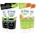 St. Ives Facial Scrub Skin Care Set Bundle Fresh Skin Apricot Scrub + Blackhead Clearing Deep Exfoliating Green Tea Scrub with 1% Salicylic Acid Acne Treatment for Face 6 Oz Ea (4 Piece Set)