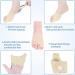 DYKOOK Bunion Corrector Sleeves - Bunion Relief Socks with Gel Protector and Non-slip Heel Strap for Pain Ease - Size L Beige - Buy Online on GoSupps.com