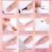 DMQ Poly Gel Nail Kit - Clear & Nude Builder Gel Set for Nail Extensions | Starter Kit for Beginners with Form, Brush, and Cuticle Remover - Buy Online on GoSupps.com