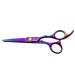 6 Inch Professional Barber Hair Cutting Shears - Sharp Stainless Steel Scissors for Women, Men, Kids - Rainbow Color - Buy Online on GoSupps.com