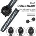 Soft Silicone Replacement Watch Strap for Garmin Instinct - Grey | MYSNBKN - Buy Online on GoSupps.com