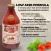 Papa Vince Low Acid Tomato Sauce - No Onion/Garlic/Sugar - Fresh Sicilian Recipe, 11.6 oz (4 Pack) - Buy Online on GoSupps.com