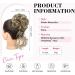REECHO Messy Bun Hair Piece - Medium Brown with Highlights | Tousled Updo Elastic Hair Bun for Women - Synthetic Donut Hair Accessories - Buy Online on GoSupps.com