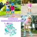 Luyata Roller Skates for Kids | Adjustable Sizes for Ages 3-12 | Light Up Wheels | 3 Color Options | Beginners Roller Skates in Medium Green - Buy Online on GoSupps.com