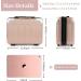 Lzttyee Small Hard Shell Cosmetic Case - Rose Gold | Portable Travel Makeup Suitcase - Buy Online on GoSupps.com