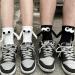 Zemibor Magnetic Hand Holding Couple Socks - Funny 3D Doll Design in White+Black - Buy Online on GoSupps.com