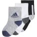 Adidas Unisex Children's Socks - 3 Pairs Black/White/Mediu Grey Heather - Comfortable & Stylish Footwear for Kids - International Shipping Available - Buy Online on GoSupps.com