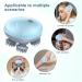 Ankilo Wireless Electric Head & Body Massager - IPX7 Waterproof 4 Interchangeable Kneading Heads Ideal for Scalp & Pet Massage - Blue Gray - Buy Online on GoSupps.com