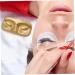 10Pcs Face-Shaped Eyelash Trays - Portable PVC Packaging Box for False Eyelashes | Gold Lash Holder - Buy Online on GoSupps.com
