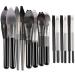 Bysiter 100pcs Makeup Brush Protector Set | Expandable Mesh Sleeve Covers | Travel Storage for Medium and Large Brushes - 50 Black & 50 White - Buy Online on GoSupps.com