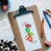 Dailty Treasures 20Pcs Finger Sponge Daubers with Flower Stencil Templates for Arts and Crafts - Perfect for Stamping, Drawing, and Card Making - Buy Online on GoSupps.com