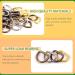 Rustark 120 Pcs Assorted 1/2 Inch Strong Metal Webbing Set 4 Colors Multi-Purpose Keychains D Ring  Handbag Strap Loop Clasp Hook D Buckles Semi-Circular D-Rings for DIY Accessories (13mm) - Buy Online on GoSupps.com