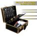 Professional Barber Supplies Case - Portable Travel Carrying Case for Hair Stylists & Pet Groomers - Sturdy Large-Capacity Mobile Barber Station (Gold - Buy Online on GoSupps.com