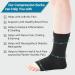360 Relief Ankle Compression Socks - Open Toe Support for Men & Women | Ideal for Running Sports & Gym - Includes Mesh Laundry Bag - Size S-M - Black - Buy Online on GoSupps.com