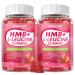 HMB and L-Leucine Gummies, 4500mg HMB and Leucine Supplements for Men & Women, Sugar-Free, Strawberry Flavored, 120 Count Strawberry 60 Count (Pack of 2)
