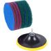 BIXUEJ 5 Inch Drill Power Brush Tile Scrubber Scouring Pads Cleaning Kit Heavy Duty Household Cleaning Tool (Drill NOT Included) - Buy Online on GoSupps.com