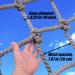 Durable Polyester Playground Net Heavy Duty Large Climbing Cargo Net Indoor and Outdoor Safety Protection Net Rope Ladder Swingset Treehouse(Size:3 * 4m(10 * 13ft)) () - Buy Online on GoSupps.com