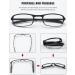 Vevesmundo Foldable Reading Glasses for Men & Women - Compact Diopter Options +1.0 to +4.0 - Stylish & Portable Black Case - Buy Online on GoSupps.com