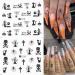 Buy Halloween Nail Art Stickers - Ghost Bat Sugar Skull & Spider Web Designs for DIY Manicure | International Shipping - Buy Online on GoSupps.com