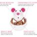 Legendog Small Cat Slow Feeder Food Ball - Interactive Cat Toy for Treat Dispensing - White - Buy Online on GoSupps.com