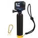 Waterproof Floating Hand Grip Compatible with GoPro Hero 11 10 9 8 7 6 5 4 3+ 2 1 Session Black Silver Camera Handler & Handle Mount Accessories Kit for Water Sport and Action Cameras (Yellow)