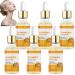 S rum visage l'huile de curcuma s rum correcteur de taches au curcuma pour le visage et le corps claircit le teint et am liore le teint terne et les ridules pour une peau brillante (6pcs)