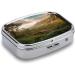 Buy Wilderness Park Print Pill Box | 2 Compartment Portable Pill Organizer | Decorative Metal Medicine Case for Travel - Buy Online on GoSupps.com