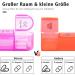 7-Day Pill Organizer with 4 Compartments - Portable Medication Box for Tablets - Removable Pink Storage - Perfect for Daily Medication Management - Buy Online on GoSupps.com