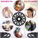 50 Pcs Thick Black Hair Ties - Large Elastics for Thick & Curly Hair - Anezus - Buy Online on GoSupps.com