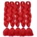 Sego hair extension 61 cm red