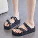 Buy Bunion Orthopedic Platform Sandals for Women | Fashion Travel & Walking Toe Corrector Slippers - Casual Breathable Hallux Valgus Flip Flops for Spring/Summer 7 Black - Buy Online on GoSupps.com
