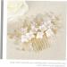 Ipetboom Bridal Comb Pearl Flower Hair Comb Wedding Headpiece for Bride Hair Gems for Women Bride Headpiece Pearl Hair Side Comb Hair Accessory for Women Hair up Miss Beautiful - Buy Online on GoSupps.com