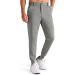 Libin Men's Golf Pants Stretch Slim Fit Golf Jogging Pants Suit Pants Sports Pants Long Jogger Pants Chino Fabric Pants with Pockets Gray XL