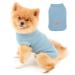 Paidful Dogs for small medium-sized dogs cats young girls single-color soft cotton vest T-shirts summer sleevelose breathable tea puppy chihuahua yorkie clothing pet blue XXL XXL: back length: 40cm/15.5 " bust: 52cm/20.5" Blue
