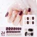 Flofia 72 Pcs Self-Adhesive Fake Nails - Artificial Fingernails Kit for Women & Girls - DIY Nail Tips with Adhesive Pads - Buy Online on GoSupps.com