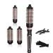 Thermal Brush 3 in 1 Set Ionic Heated Round Curling Brush Create Volume & Smoother Hair Style for Fully Dried Hair Ceramic Fast Heating Curling Iron Brush with Temperature (Black)