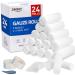 Gauze Rolls 24 Packs of 4 inches x 4.1 Yards Latex-Free Conforming Stretch Gauze Bandage Roll Non-Sterile Gauze Rolls and Medical Gauze Rolls Super Soft Woven for Primary Wound Dressing Support 4 IN Pack of 24