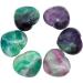 Nupuyai Fluorite Heart Palm Worry Stone - Chakra Reiki Healing Crystal for Home Decor - Multicolour Fluorite - 45mm - Buy Online on GoSupps.com