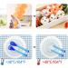 4-Piece Blue Rice Ball Mold Set for DIY Sushi Making Kit - Onigiri Mold, Safety Spoons, Shaker - 6.9*2.9*1.7 - Buy Online on GoSupps.com