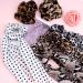 Jaciya 12 Pack Satin Silk Leopard Scrunchies for Women - Hair Scarf, Ponytail Holder, Elastic Hair Ties - Hair Styling Accessories - Buy Online on GoSupps.com