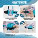 Eyein Shark Dog Life Jacket - Buoyant Pet Vest for Swimming, Boating, and Safety - Blue (M) - Chest Girth 51-59cm - Buy Online on GoSupps.com
