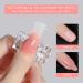 Kalolary Full Cover Dual Nail System Form 100PCS Clear Dual Forms UV Gel Acrylic Tips + 10PCS Poly Gel Quick Building Nail Tip Clip - Buy Online on GoSupps.com