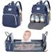 Baby wrap bag Backpack diaper backpack baby bag travel backpack with diaper pad multifunctional water -repellent large capacity of diaper backpack large travel backpack for mom & dad dark blue