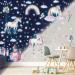 Glow in The Dark Stars for Ceiling Unicorn Wall Stickers Unicorn Wall Decals for Girls Bedroom Luminous Glow Unicorn Stars Ceiling Stickers for Baby Boys Kids Playroom Living Room Nursery Unicornrainbow WallStickers