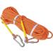 8mm 20m Static Climbing Rope with 2 Carabiners - Escape & Rescue Rope for Mountaineering Caving Camping & Exploration - Buy Online on GoSupps.com