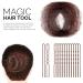 Hair Nets for Buns 60pcs Brown Invisible Hair Bun Net Set 50 Pieces 50cm Package Elastic Hair Bands with Elastic Edge Mesh 10 Pieces U Shaped Pins Ballet Hair Net for Girls Dancers Child Women - Buy Online on GoSupps.com