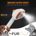 PETS-TOP 3 in 1 Spray Cat Brush for Long and Short Hair Cats Anti-Static with Water Tank, Self-Cleaning Button - Buy Online on GoSupps.com