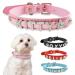 pets-lover Personalised Dog Puppy Cat Pet NAME Collar (Pink XS(1.5CM*30CM)) Pink XS(1.5CM*30CM)