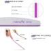Canvalite 10 PCS Nail File Set - Professional Reusable Double Sided Emery Board (100/180 Grit) - Nail Styling Tools for Home and Salon - Half Moon Shape - 10 Count - Buy Online on GoSupps.com